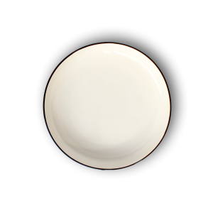 Assiette creuse B/N 21 cm